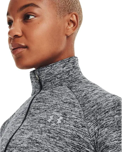 Vista 4 de Under Armour - Sudadera Tech de manga larga con cierre de media cremallera y efecto difuminado
