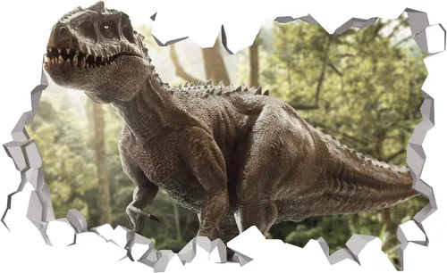 Vista 3 de Calcomanías de pared de dinosaurio, decoración de habitación de dinosaurio, decoración de pared de Raptor, decoración de pared de raftor, decoración