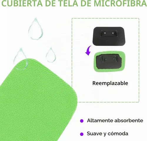 Vista 5 de Kit de herramienta limpiador de ventanas de coche OFBAND, limpiador de parabrisas de microfibra para interior con 4 piezas de cubierta de tela suave