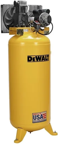 Vista 3 de DEWALT Compresor de aire vertical de 60 galones, estacionario, 3.7 HP, 175 PSI máximo, lubricado con aceite, tanque ASME, rendimiento de grado