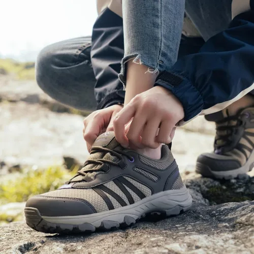 Vista 3 de COTTIMO Womens Hiking Shoes Non Slip Shoes Waterproof Shoes for Womens Work Outdoor Shoes Lace Up Fashion Lightweight Walking Sneakers Shoes