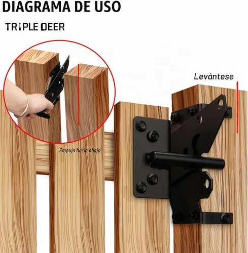 Vista 6 de Hardware automático de la puerta del montaje del poste resistente