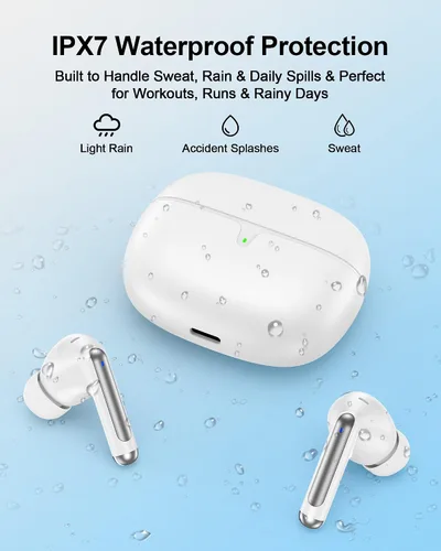 Vista 6 de Auriculares inalámbricos Bluetooth 5.4, iPhone 17e 17Air 16 15 14 13 Pro Max auriculares inalámbricos Bluetooth con cancelación de ruido