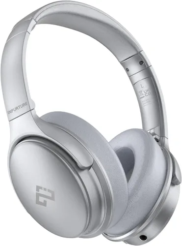 Vista 10 de INFURTURE Auriculares Over Ear con Cancelación Activa de Ruido, Auriculares Bluetooth Inalámbricos H1, Auriculares de Graves Profundos, Baja