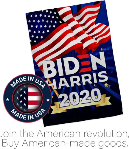 Vista 5 de Biden Harris Flag Vote President 2020 - Juego de banderas para casa de jardín, demócrata patriótico, republicano, fiesta de té, bandera