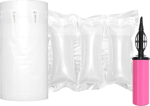 Vista 10 de Almohadas de aire para envío con bomba de embalaje, bolsas de aire, 200 unidades inflables, suministros de envío, relleno de caja