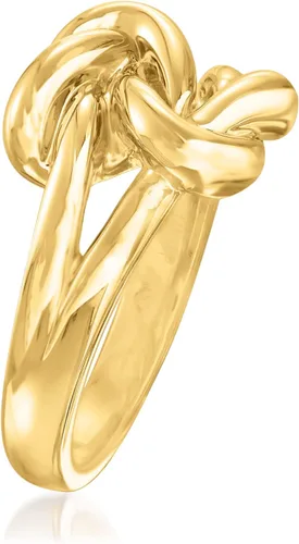 Vista 3 de Ross-Simons 14kt Yellow Gold Double Love Knot Ring
