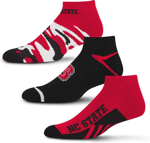 Vista 71 de For Bare Feet Paquete de 3 calcetines tobilleros unisex para adultos de la NCAA Camo Boom