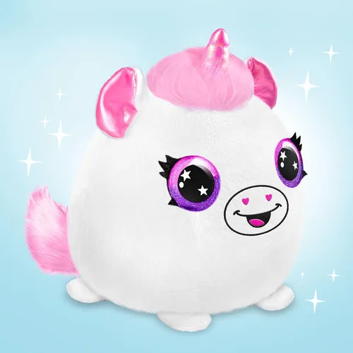 Vista 11 de Canal Toys Personaliza el unicornio de peluche esponjoso mediano con aerógrafo. Decora, lava, repite. Personaliza tu propia felpa de arte en aerosol
