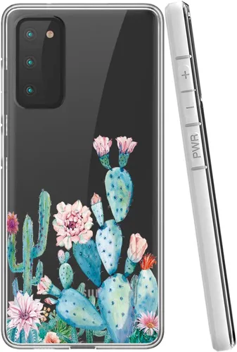 Vista 6 de Funda para Galaxy S20 FE (2020), Galaxy S20 FE 5G para niñas y mujeres, a prueba de golpes, transparente, suave, flexible, TPU delgada, funda
