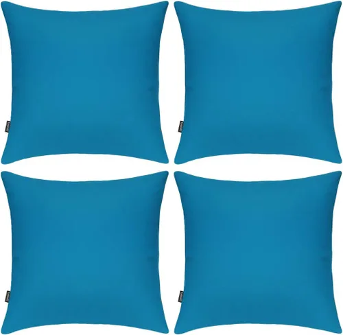 Vista 21 de Coddsmz Paquete de 4 fundas decorativas de 100% algodón para cojín cuadrado, funda de almohada de color liso para bricolaje, para sofá y dormitorio