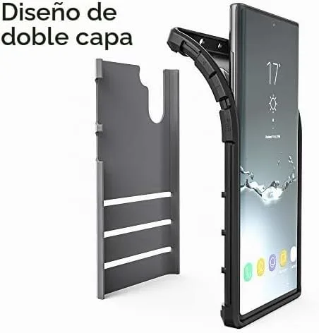 Vista 4 de Crave Funda para Note 10, funda de protección fuerte para Samsung Galaxy Note 10 - Pizarra