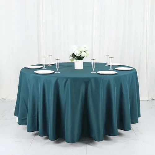 Vista 221 de Efavormart - Mantel cuadrado de lino de poliéster sin costuras, 54 x 54 pulgadas, color beige, para banquetes de boda, fiesta, restaurante