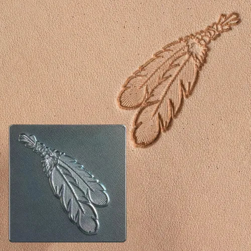 Vista 2 de Tandy Leather Herramienta de estampado 3d 2 plumas