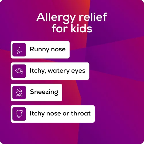 Vista 3 de Allegra Líquido para aliviar la alergia de 12 horas para niños, sin somnolencia, medicamento antialérgico para interiores y exteriores, 30 mg