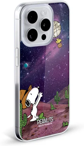 Vista 2 de Head Case Designs Funda de gel con licencia oficial de Peanuts Nebula Balloon Woodstock Snoopy Space Cowboy [protección de grado militar] compatible