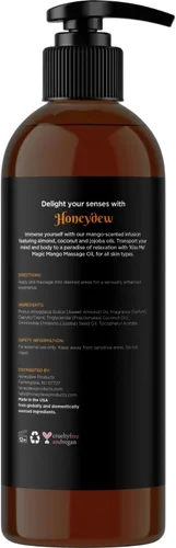 Vista 4 de Aceites de masaje dulces y sensuales para parejas, aceites de masaje románticos de cuerpo completo de mango y lavanda con aceite de almendras dulces