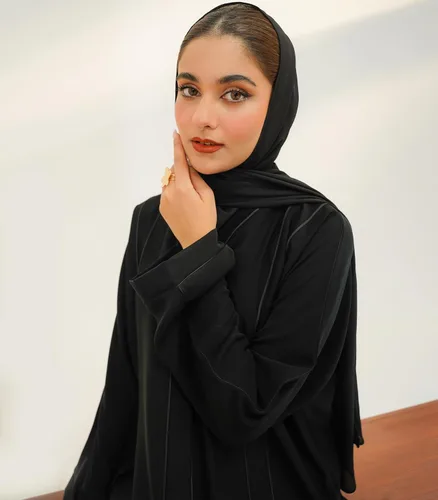 Vista 2 de Abaya elegante y moderna para mujer, ligera, fluida, suave y perfecta para cualquier ocasión