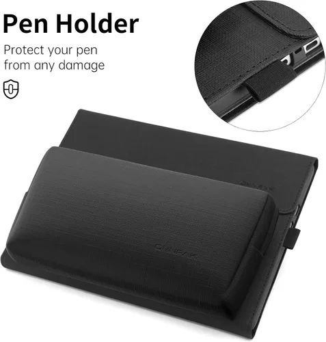 Vista 6 de Omnpak Microsoft Surface Pro 11/10/9 - Funda protectora ligera, múltiples ángulos, soporte para lápiz capacitivo, diseñada para Surface 11ª edición