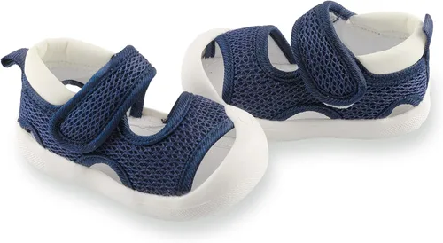 Vista 2 de RVROVIC Sandalias deportivas para niños y niñas, puntera abierta, suela de goma transpirable, zapatos de agua para la playa