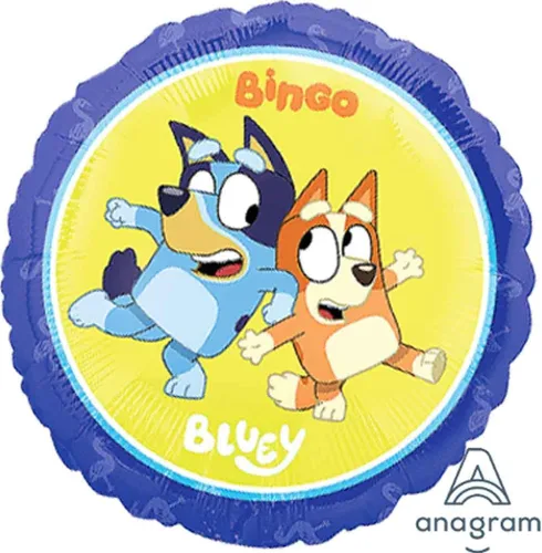 Vista 3 de Anagram Bluey, suministros para fiesta de cumpleaños, ramo de globos, multicolor, accesorio de fiesta con licencia