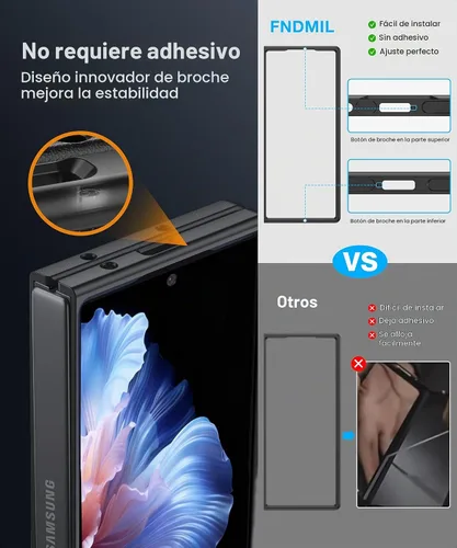 Vista 4 de NO.1 - Funda magnética para Samsung Galaxy Z Fold 6 con MagSafe Negro