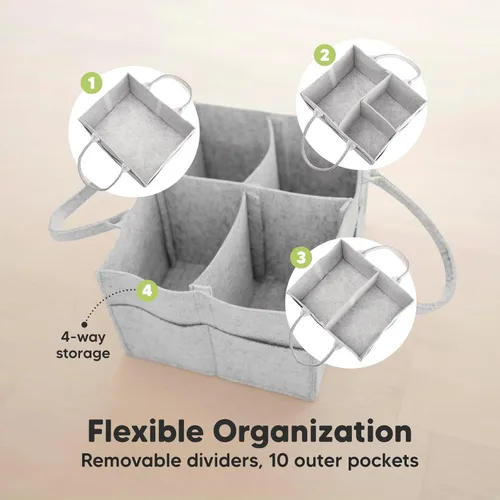 Vista 8 de KeaBabies Portabebés y organizador de pañales para bebé, todo en 1, original transpirable, portabebés manos libres, organizador grande para bebé
