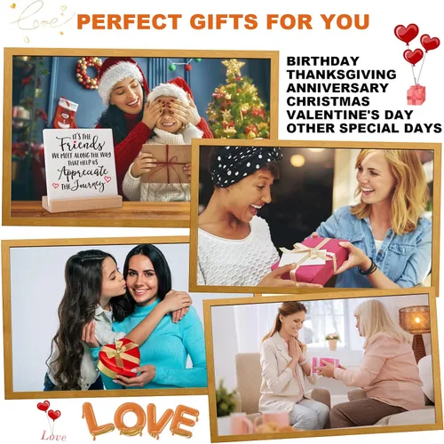 Vista 5 de Regalos de cumpleaños de amistad para mejores amigos, mejores amigos, mejores amigos, regalos de agradecimiento para el trabajo, hermana, mejor