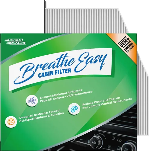Vista 60 de Spearhead OEM+ Filtro de aire de cabina Particulate Breathe Easy Compatible con 2015-17 Chrysler 200, 2014-18 Cherokee como OEM Proporciona