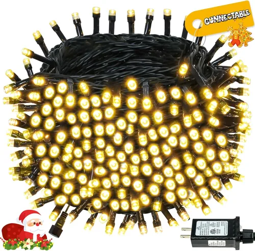 Vista 47 de Cadena de luces de Navidad conectables de 42 pies con 100 luces LED