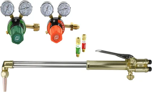 Vista 5 de SÜA - Antorcha de corte recto resistente de 21 pulgadas con cabezal de 90° - Compatible con ST900FC + punta de corte (propano)