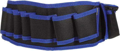 Vista 9 de Cinturón de cintura para herramientas: cinturón de herramientas de construcción resistente, cinturón de herramientas Oxford ajustable con hebilla
