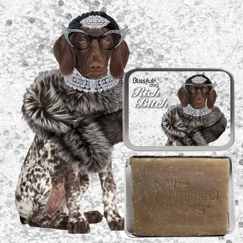 Vista 3 de The Blissful Dog SOAP-RB-GSP Rich Bitch German Shorthaired Pointer Luxury Bar Jabón para perros