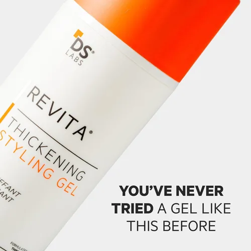 Vista 3 de DS Labs - Gel de peinado Revita para todo tipo de cabello, para hombres y mujeres, agarre medio, acabado voluminizador y de aspecto más grueso, a