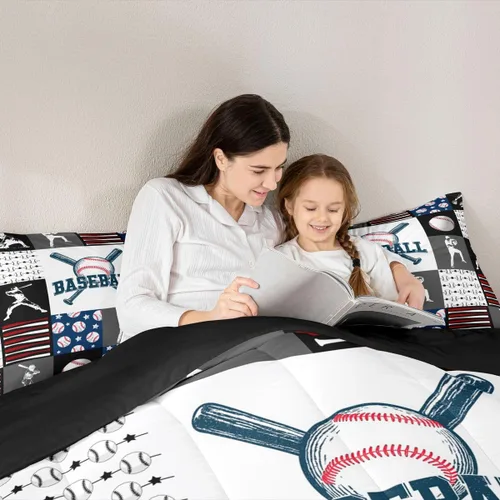 Vista 141 de Juego de ropa de cama de baloncesto para niños y adolescentes, juego de edredón deportivo para niños, tamaño matrimonial, suave, ligero, decoración