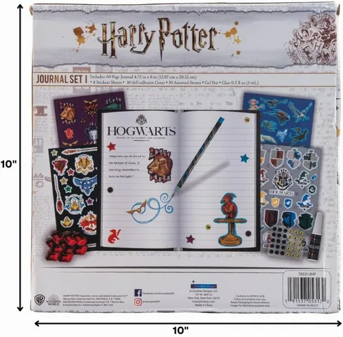 Vista 9 de Innovative Designs Harry Potter - Juego de diario brillante para niños, con calcomanías y gemas