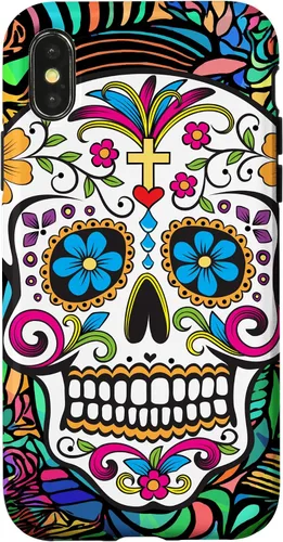 Vista 5 de Funda para iPhone 11 Pro Max Day of the Dead Sugar Skull