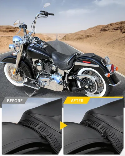 Vista 5 de Tuercas de asiento individuales negras, tuercas de montaje de asiento individual compatibles con Harley Davidson 1997-2026 Touring Street Glide Road