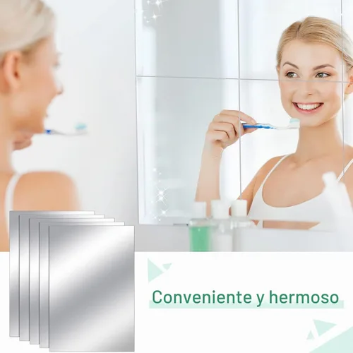 Vista 7 de Tuanse - 80 láminas de espejo de plástico flexible para decoración