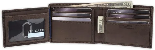 Vista 4 de Haggar Billetera de cuero para hombre