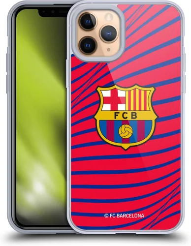 Vista 123 de Head Case Designs Funda de gel suave con licencia oficial del FC Barcelona Barca Crest Graphics [protección de grado militar] compatible con Apple