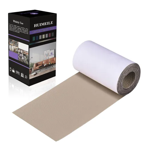 Vista 38 de Cinta de parche de reparación de cuero de 4 x 60 pulgadas, cinta autoadhesiva fuerte para muebles, sofás, sillones, asientos de automóvil, armarios