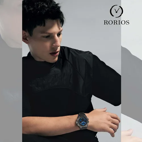 Vista 2 de RORIOS Reloj deportivo para hombre, relojes digitales con alarma, relojes de pulsera luminosos, multifunción, reloj militar para niños y hombres