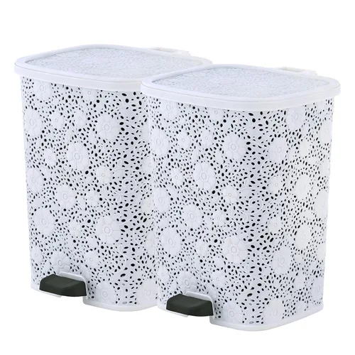 Vista 6 de Bote de basura Step On Beige 6 Litro