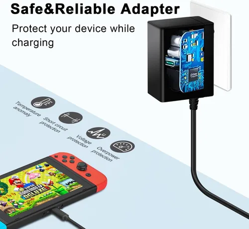 Vista 3 de TSUCIAUE Cargador para Switch