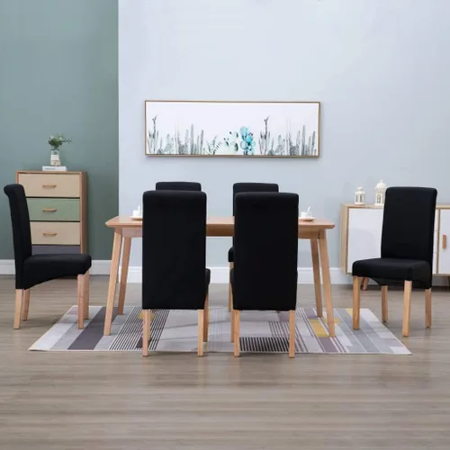 Vista 13 de Dining Chairs 2 Pcs Black Fabric,Living Room Dining Chairs,Counter Dining Chairs Suitable for Daily Dining Or Special Events Such As Meetings
