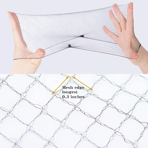 Vista 2 de WeKen Red de pelo invisible con borde elástico para mujeres, servicio de alimentos, ballet, moño, dormir, embalaje individual, 20 pulgadas Negro