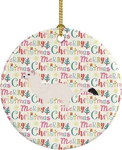 Vista 69 de Caroline's Treasures Adorno de cerámica de avestruz común para árbol de Navidad, decoración colgante para el hogar, Navidad, vacaciones, fiesta
