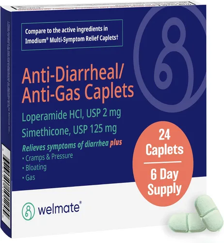 Vista 6 de WELMATE - Cápsulas Antidiarreicas (24 Cápsulas) - Clorhidrato de Loperamida 2 mg - Alivio de los Síntomas de la Diarrea - Alivio del Malestar