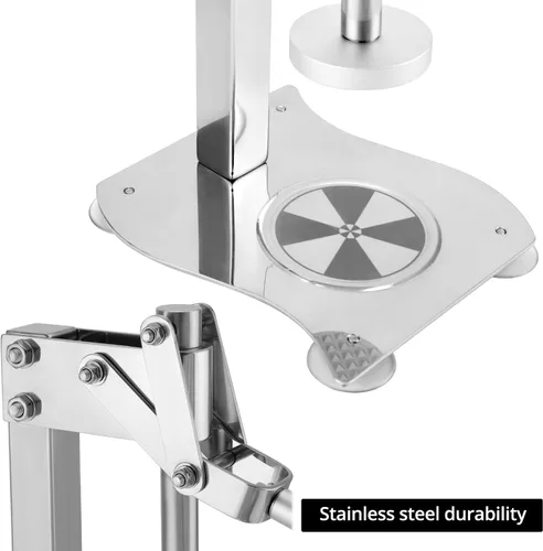 Vista 3 de QWORK Exprimidor de limón de escritorio manual resistente, 304 de acero inoxidable multifuncional naranja Juicer fruta y nueces trituradora